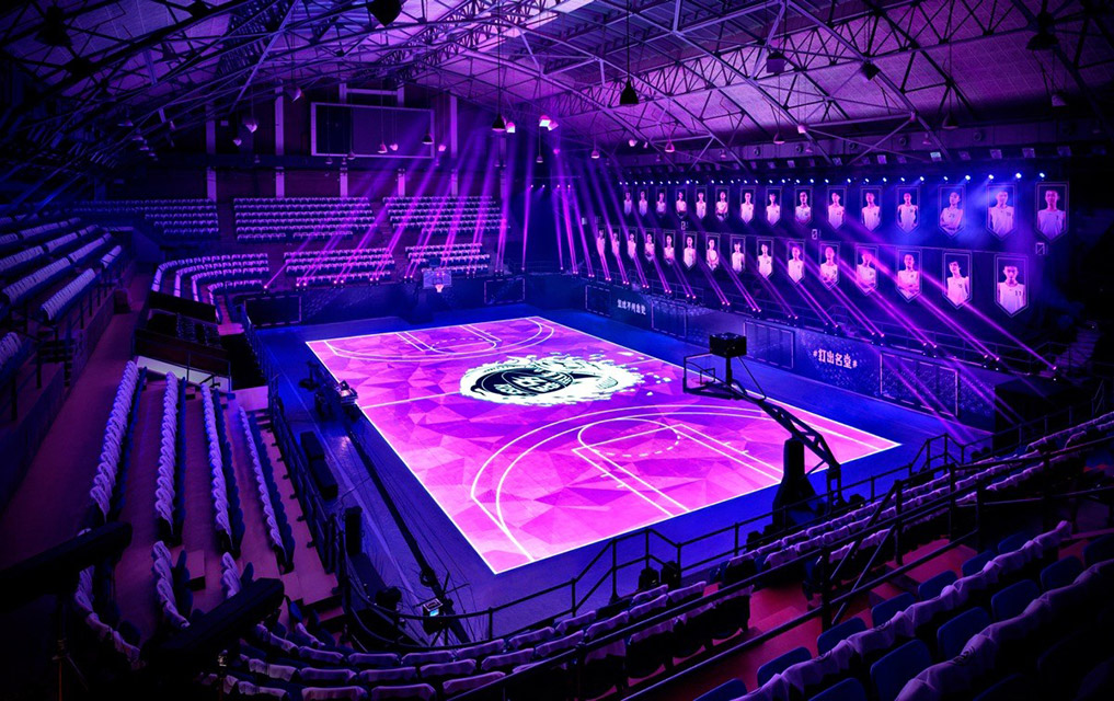 NIKE ‘house of mamba' LED basketball court in Shanghai / develop with AKQA / 2014 ©︎ NIKE